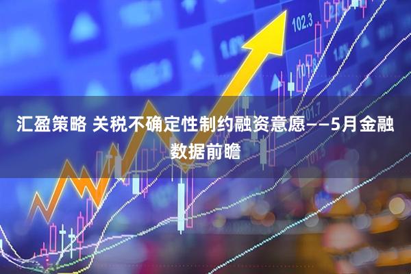 汇盈策略 关税不确定性制约融资意愿——5月金融数据前瞻